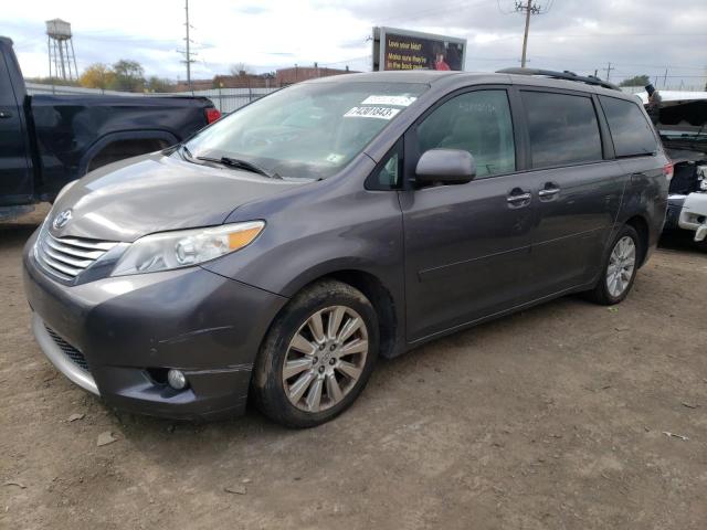 5TDDK3DC0CS032093 - 2012 TOYOTA SIENNA XLE GRAY photo 1