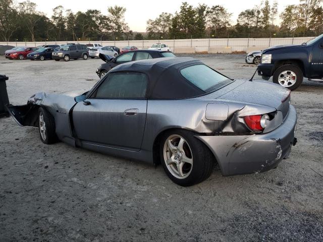 JHMAP1142YT000291 - 2000 HONDA S2000 GRAY photo 2