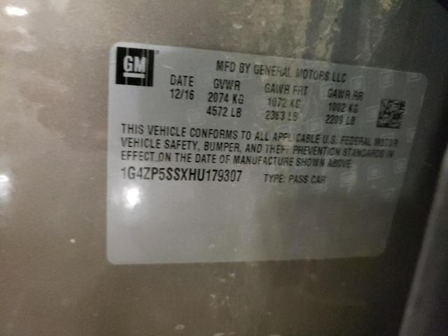 1G4ZP5SSXHU179307 - 2017 BUICK LACROSSE ESSENCE თაფლისფერი ფოტო 12