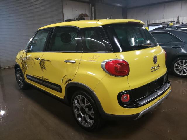 ZFBCFADH1EZ015212 - 2014 FIAT 500L TREKKING YELLOW photo 2