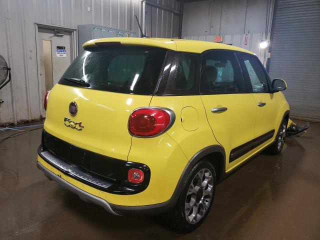 ZFBCFADH1EZ015212 - 2014 FIAT 500L TREKKING YELLOW photo 3