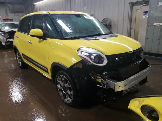 ZFBCFADH1EZ015212 - 2014 FIAT 500L TREKKING YELLOW photo 4