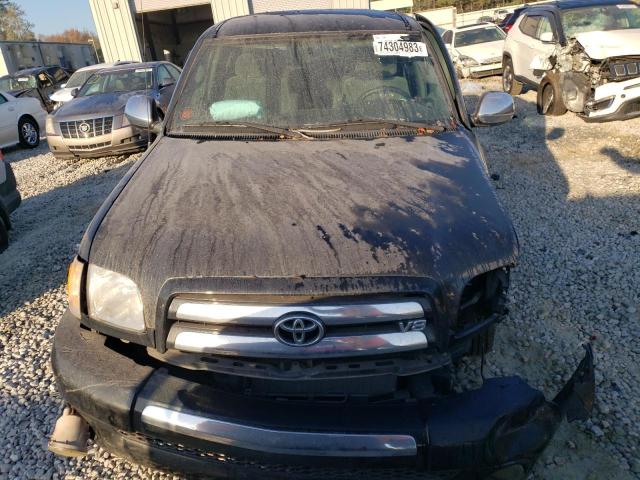 5TBRT34104S441383 - 2004 TOYOTA TUNDRA ACCESS CAB SR5 BLACK photo 5