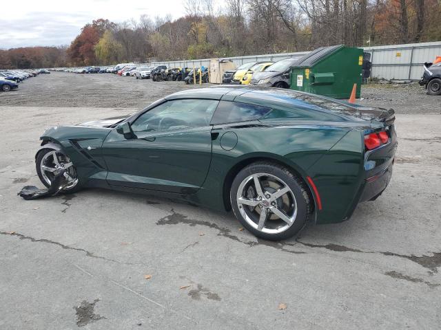 1G1YD2D72E5129550 - 2014 CHEVROLET CORVETTE STINGRAY 2LT GREEN photo 2