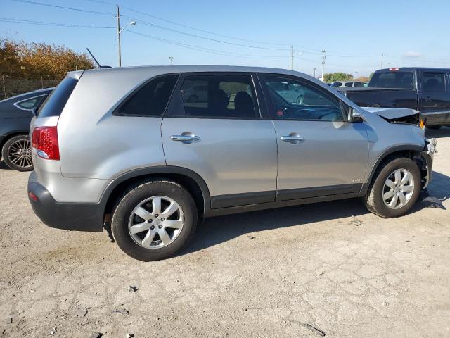 5XYKTDA69DG377047 - 2013 KIA SORENTO LX SILVER photo 3