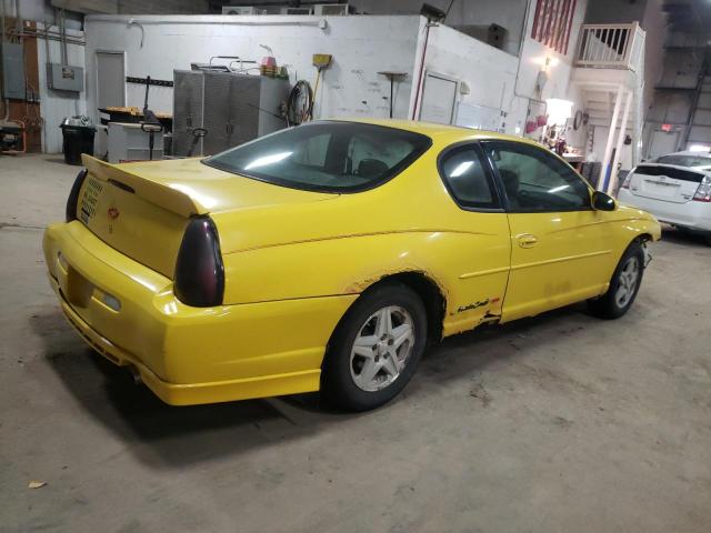 2G1WX15K429380015 - 2002 CHEVROLET MONTE CARL SS YELLOW photo 3