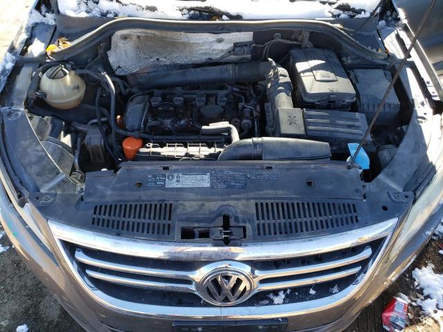 WVGBV7AX0BW508267 - 2011 VOLKSWAGEN TIGUAN S GRAY photo 11