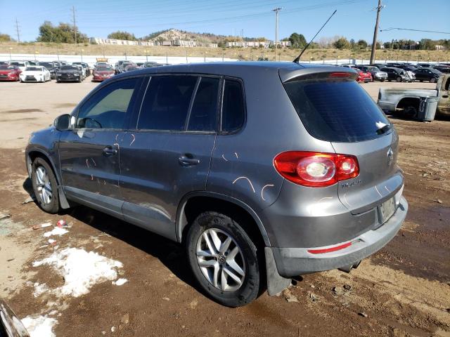 WVGBV7AX0BW508267 - 2011 VOLKSWAGEN TIGUAN S GRAY photo 2