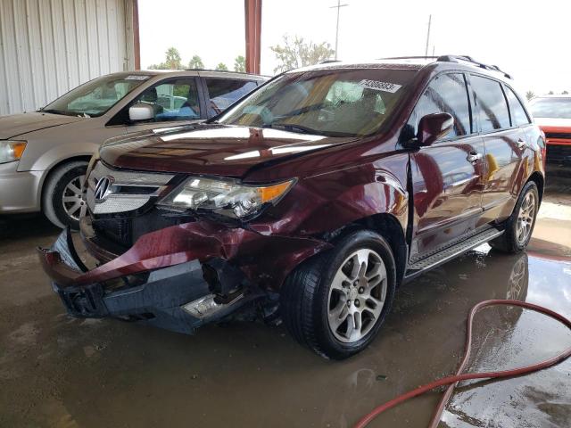 2HNYD28307H537498 - 2007 ACURA MDX TECHNOLOGY BURGUNDY photo 1