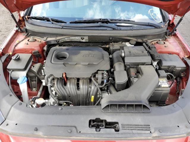 5NPE24AF2JH647420 - 2018 HYUNDAI SONATA SE RED photo 11