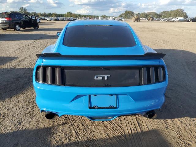 1FA6P8CF2H5308733 - 2017 FORD MUSTANG GT BLUE photo 6