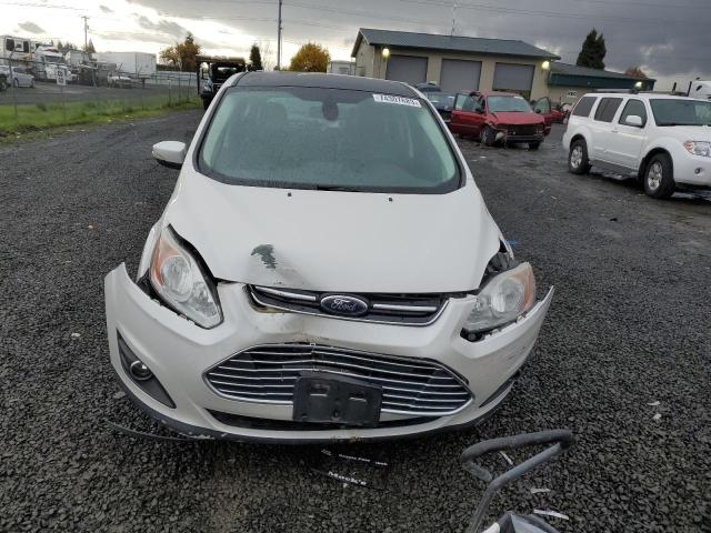 1FADP5BU2DL536016 - 2013 FORD C-MAX SEL WHITE photo 5