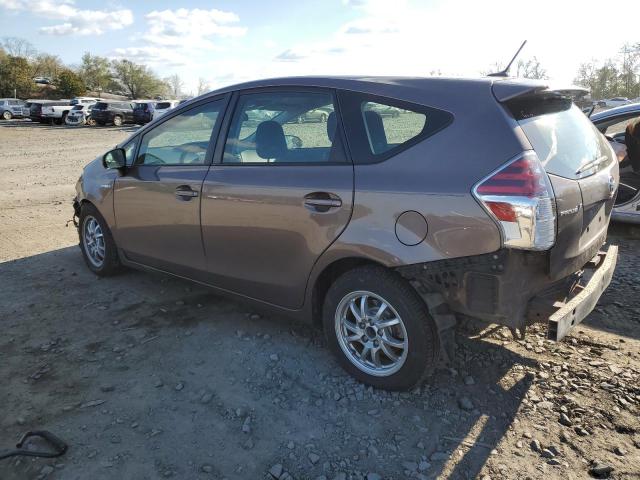 JTDZN3EU8FJ028203 - 2015 TOYOTA PRIUS V BROWN photo 2