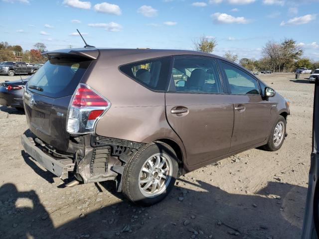 JTDZN3EU8FJ028203 - 2015 TOYOTA PRIUS V BROWN photo 3