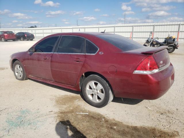 2G1WT57KX91280865 - 2009 CHEVROLET IMPALA 1LT BURGUNDY photo 2