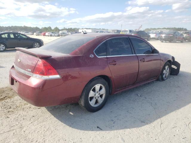 2G1WT57KX91280865 - 2009 CHEVROLET IMPALA 1LT BURGUNDY photo 3