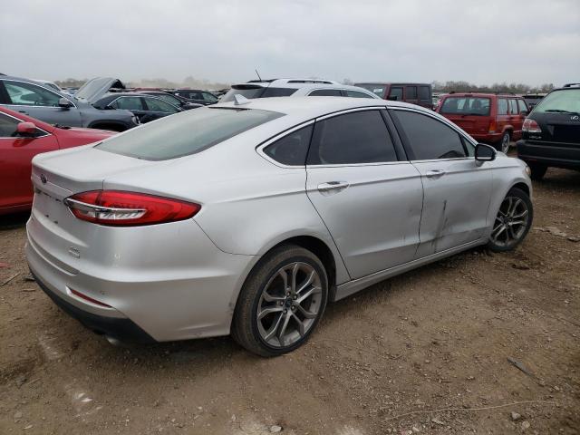 3FA6P0CD5KR150781 - 2019 FORD FUSION SEL SILVER photo 3