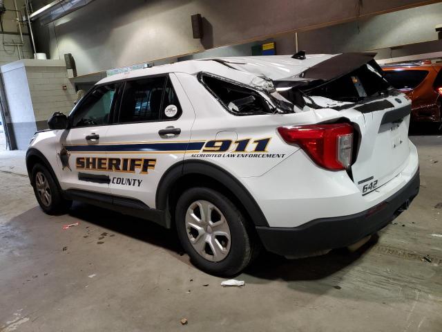 1FM5K8AB1LGD07859 - 2020 FORD EXPLORER POLICE INTERCEPTOR WHITE photo 2