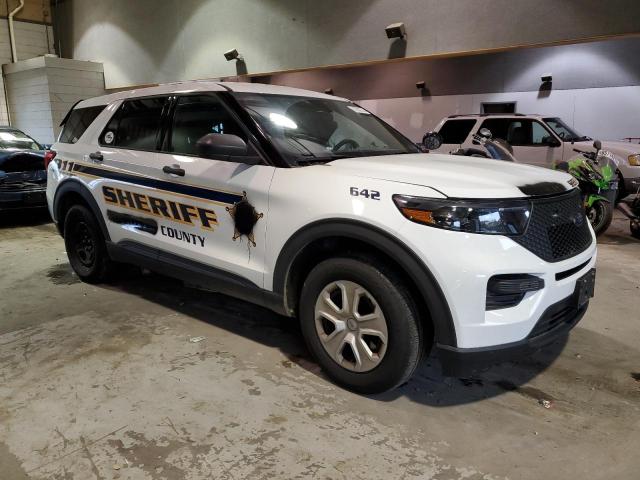 1FM5K8AB1LGD07859 - 2020 FORD EXPLORER POLICE INTERCEPTOR WHITE photo 4