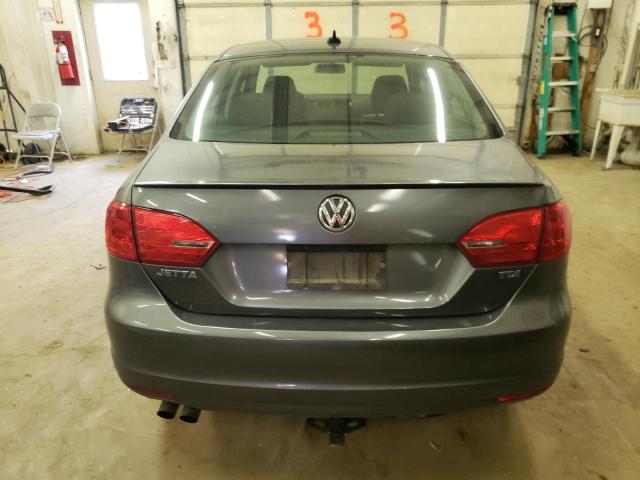 3VWLL7AJ9CM396710 - 2012 VOLKSWAGEN JETTA TDI GRAY photo 6