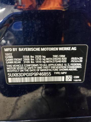 5UX83DP0XP9P46855 - 2023 BMW X3 M40I 蓝色 照片 14