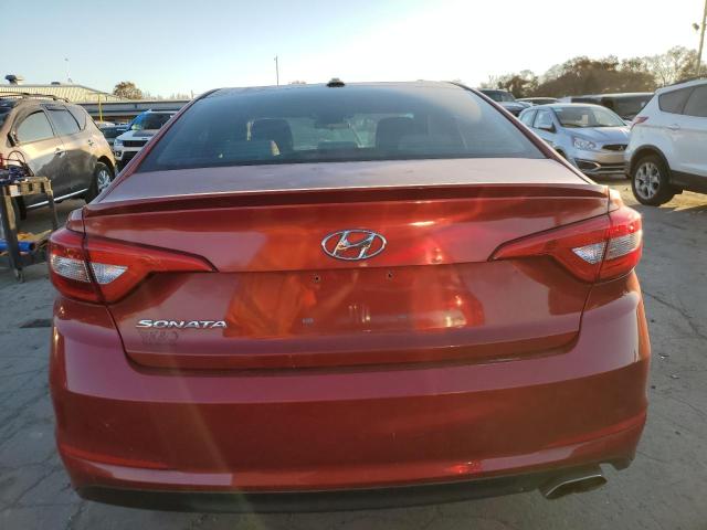 5NPE24AFXHH468911 - 2017 HYUNDAI SONATA SE RED photo 6