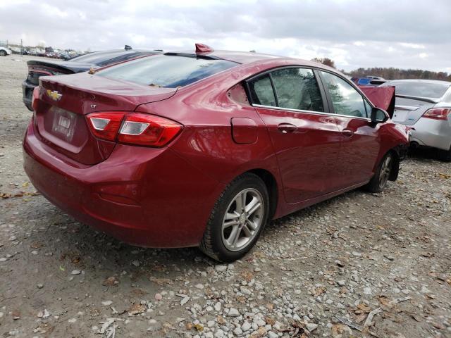 1G1BE5SM5H7275270 - 2017 CHEVROLET CRUZE LT MAROON photo 3