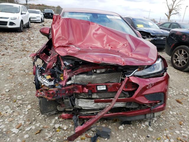 1G1BE5SM5H7275270 - 2017 CHEVROLET CRUZE LT MAROON photo 5