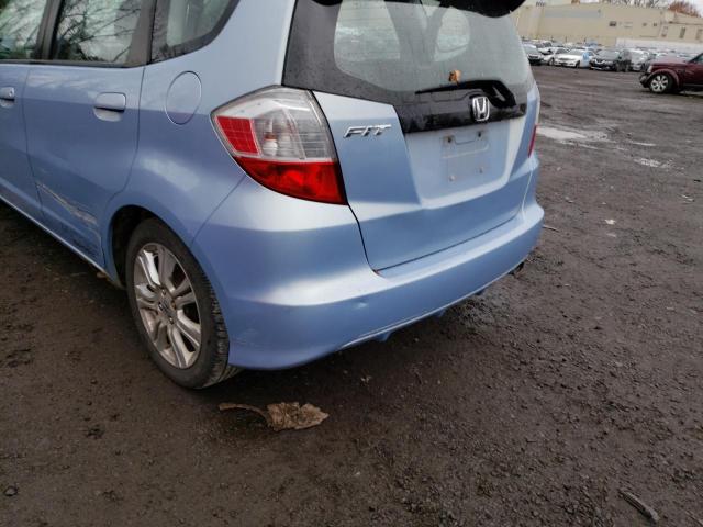 JHMGE8H48AC006780 - 2010 HONDA FIT SPORT BLUE photo 2