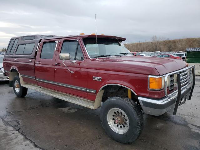 2FTJW36G6KCA26834 - 1989 FORD F350 MAROON photo 4