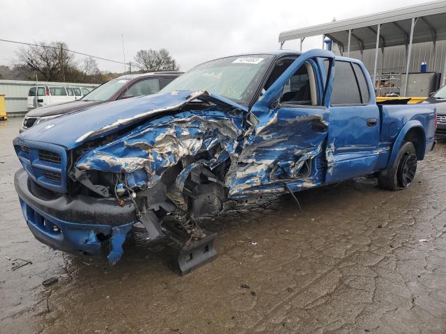 1B7HL38N42S569324 - 2002 DODGE DAKOTA QUAD SPORT BLUE photo 1