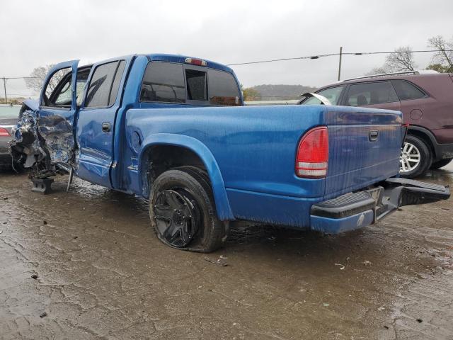 1B7HL38N42S569324 - 2002 DODGE DAKOTA QUAD SPORT BLUE photo 2