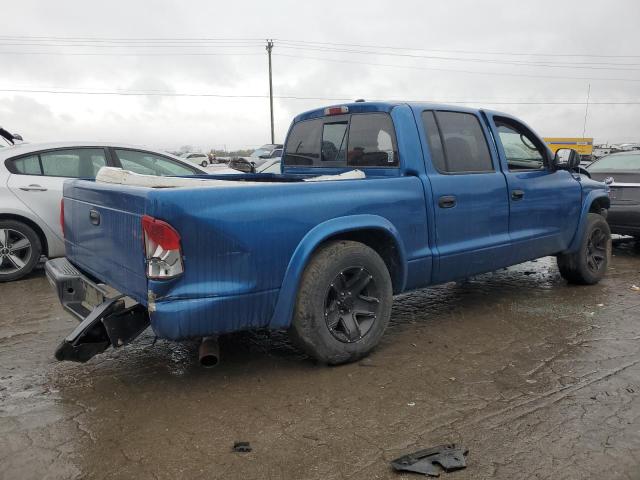 1B7HL38N42S569324 - 2002 DODGE DAKOTA QUAD SPORT BLUE photo 3