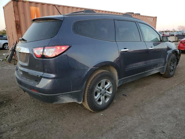 1GNKRFED0DJ137783 - 2013 CHEVROLET TRAVERSE LS BLUE photo 3