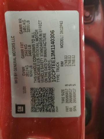 1GCPTEE13M1140306 - 2021 CHEVROLET COLORADO ZR2 BURGUNDY photo 13