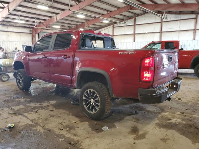 1GCPTEE13M1140306 - 2021 CHEVROLET COLORADO ZR2 BURGUNDY photo 2