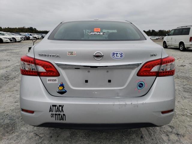 3N1AB7AP7FL634018 - 2015 NISSAN SENTRA S SILVER photo 6