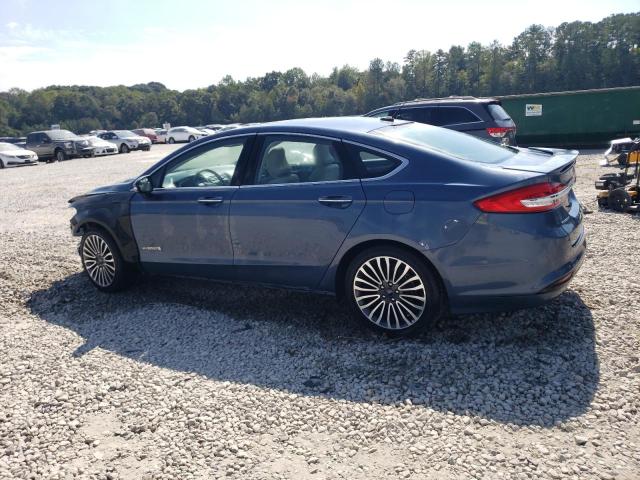 3FA6P0RUXJR111545 - 2018 FORD FUSION TITANIUM/PLATINUM HEV BLUE photo 2