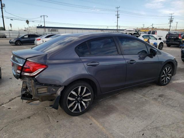 2HGFB2F96FH537421 - 2015 HONDA CIVIC EXL GRAY photo 3