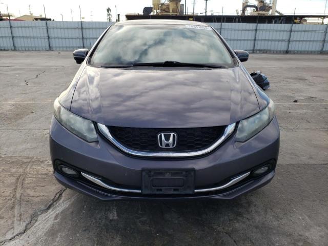 2HGFB2F96FH537421 - 2015 HONDA CIVIC EXL ნაცრისფერი ფოტო 5