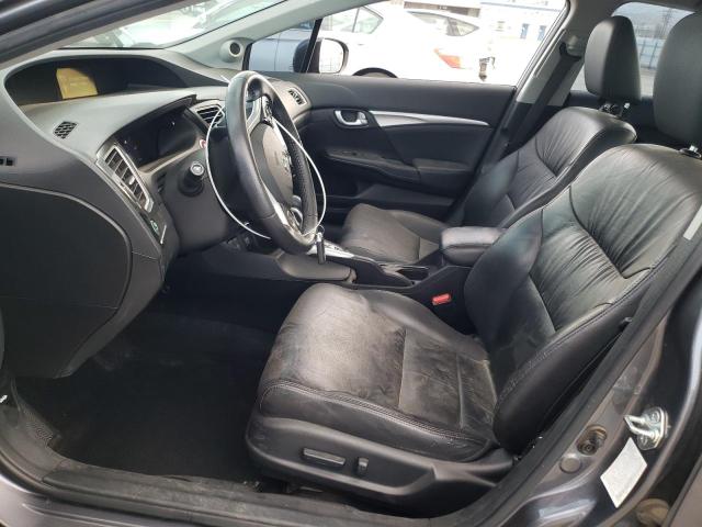 2HGFB2F96FH537421 - 2015 HONDA CIVIC EXL ნაცრისფერი ფოტო 7