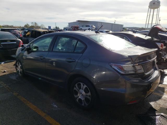 19XFB4F22DE204154 - 2013 HONDA CIVIC HYBRID GRAY photo 2