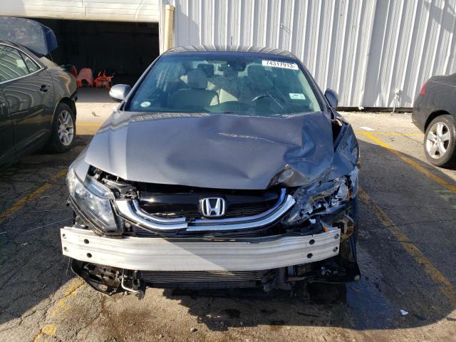 19XFB4F22DE204154 - 2013 HONDA CIVIC HYBRID GRAY photo 5