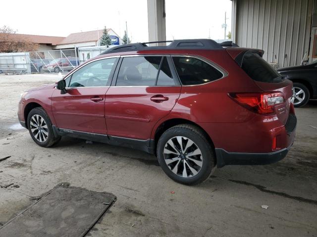 4S4BSANC4H3292365 - 2017 SUBARU OUTBACK 2.5I LIMITED RED photo 2