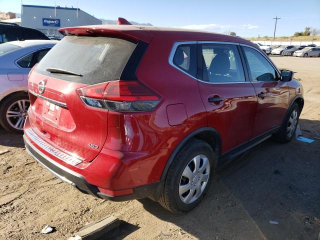 JN8AT2MV0HW269335 - 2017 NISSAN ROGUE S RED photo 3