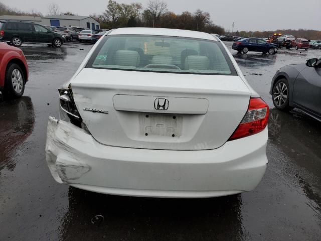 2HGFB2F56CH300033 - 2012 HONDA CIVIC LX WHITE photo 6