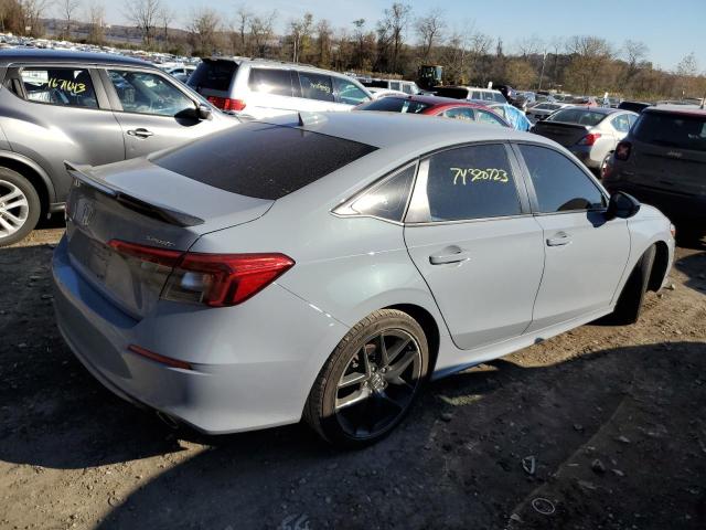 2HGFE2F50NH592983 - 2022 HONDA CIVIC SPORT ნაცრისფერი ფოტო 3