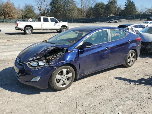 5NPDH4AE4DH398589 - 2013 HYUNDAI ELANTRA GLS BLUE photo 1