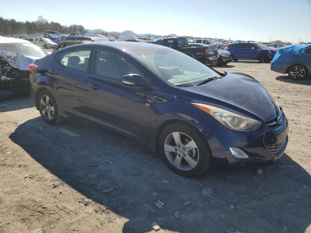 5NPDH4AE4DH398589 - 2013 HYUNDAI ELANTRA GLS BLUE photo 4