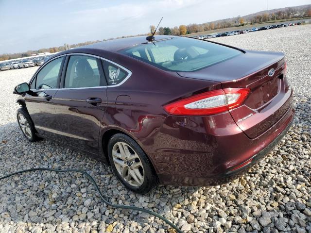 3FA6P0HR2DR162958 - 2013 FORD FUSION SE MAROON photo 2